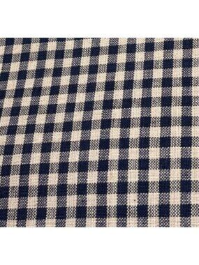 Blue Gingham Check Fabric 23" x 22" Craft Material Cotton